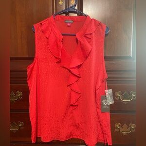 Vince Camuto red sleeveless top size xl